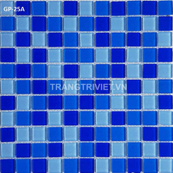 gạch mosaic thủy tinh ốp lát bể bơi GP-25A
