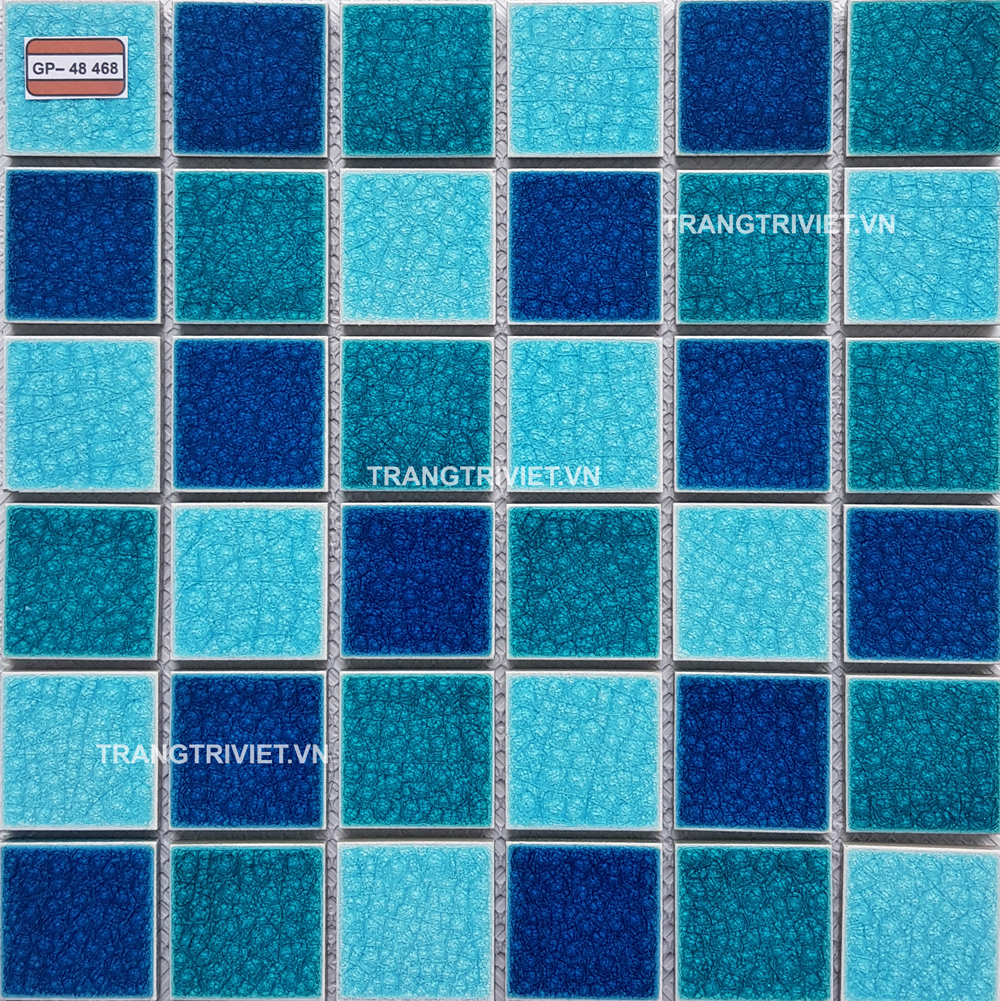 gạch mosaic gốm ốp lát bể bơi GP-48468