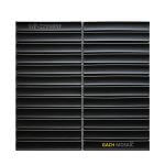 gạch mosaic thẻ stackbond màu đen