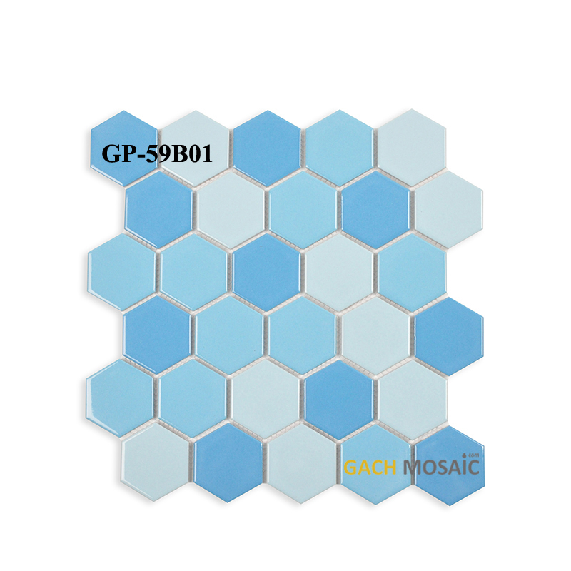Gạch Mosaic Gốm Lục Giác GP-59B01