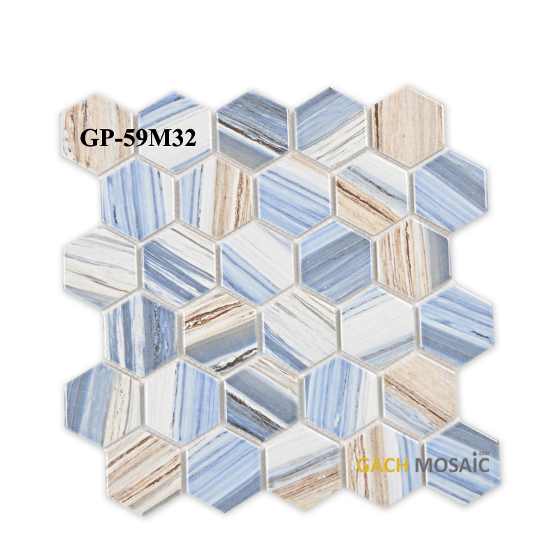 Gạch Mosaic Gốm Lục Giác GP-59M32