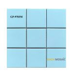 gạch mosaic gốm màu xanh nhạt viên 100x100
