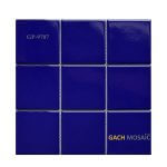 gạch mosaic thẻ 10x10 gốm xanh dương đậm
